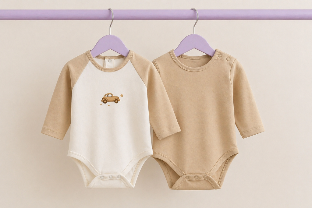 Travel Tots 2'li Organik Pamuk Bebek Body Seti