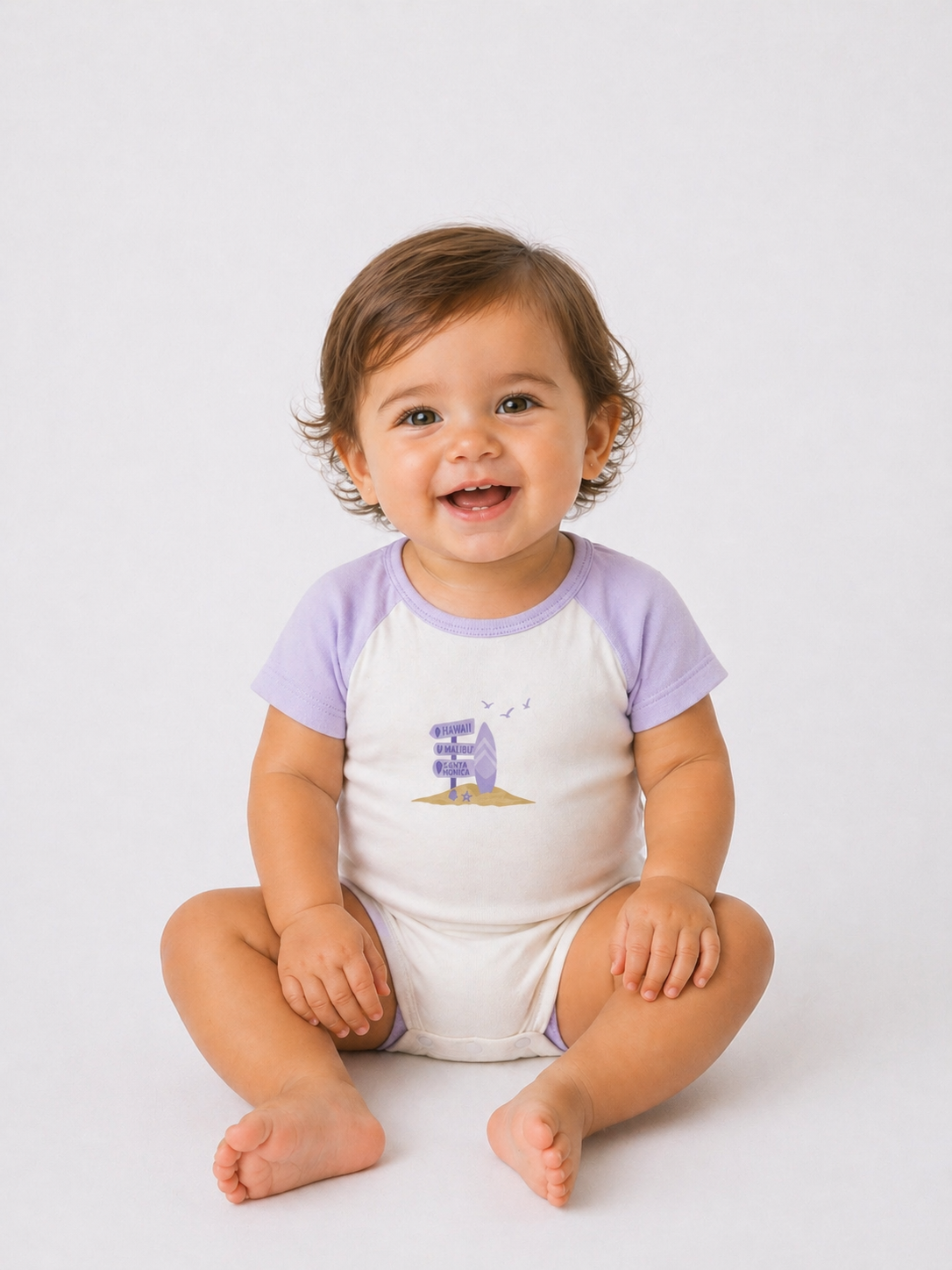 Little Surfers 3'lü Organik Pamuk Bebek Body Seti