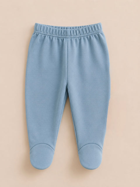 Cloud Steps - Dreamy Blue - %100 Organik Pamuk Ayaklı Pantolon