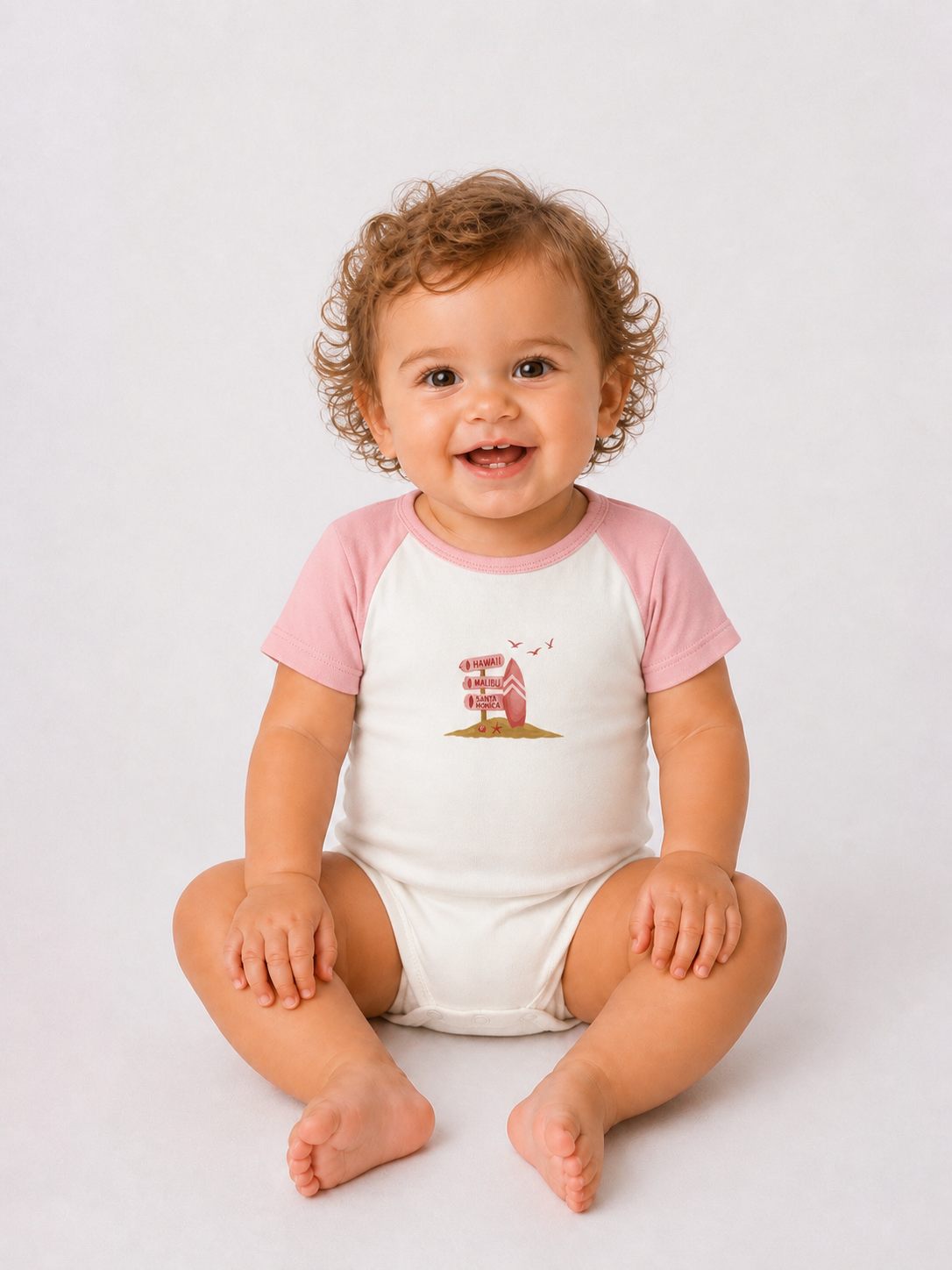 Little Surfers 3'lü Organik Pamuk Bebek Body Seti