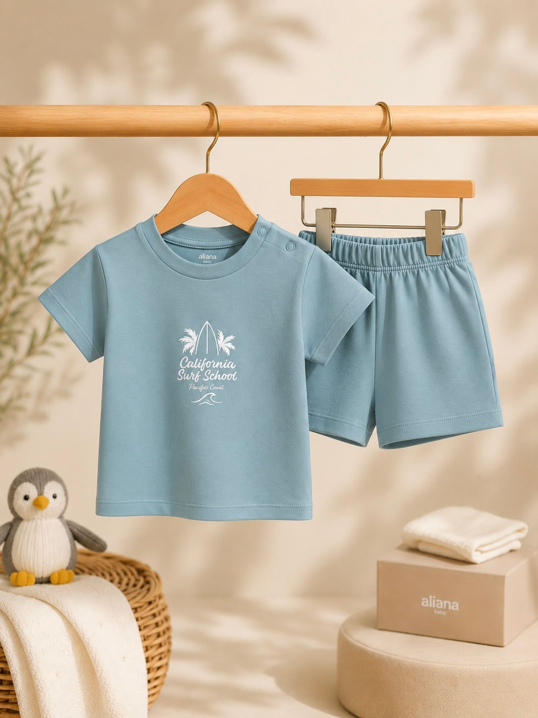 Palm Breeze %100 Organik Pamuk Set