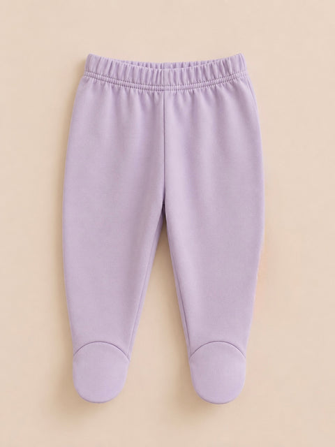Cloud Steps - Soft Lilac - %100 Organik Pamuk Ayaklı Pantolon