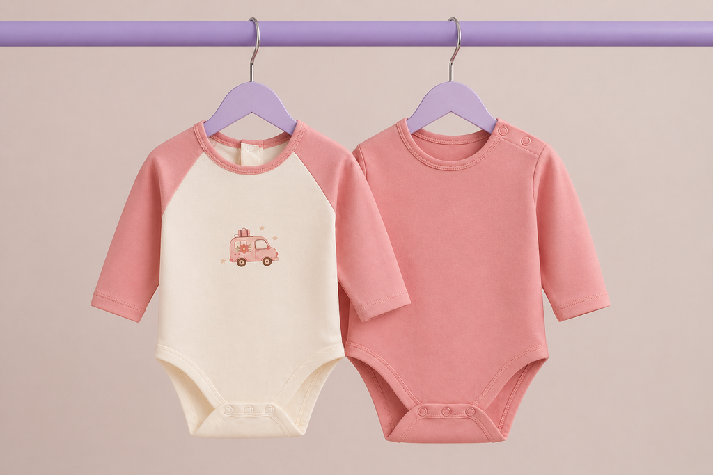 Travel Tots 2'li Organik Pamuk Bebek Body Seti