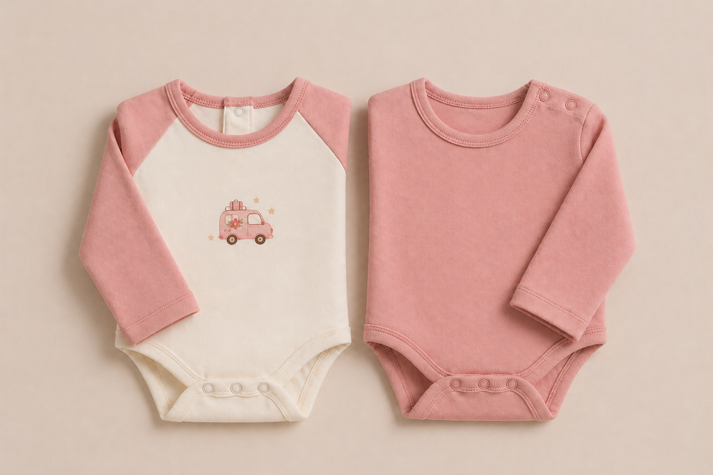 Travel Tots 2'li Organik Pamuk Bebek Body Seti