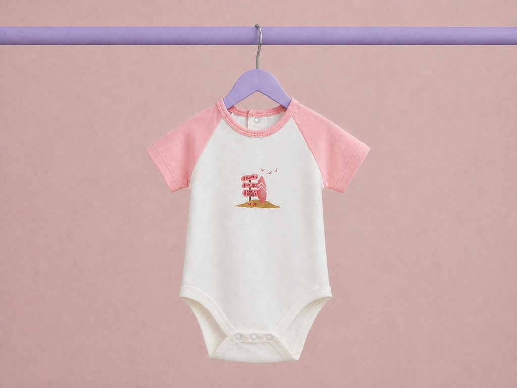 Little Surfers 3'lü Organik Pamuk Bebek Body Seti